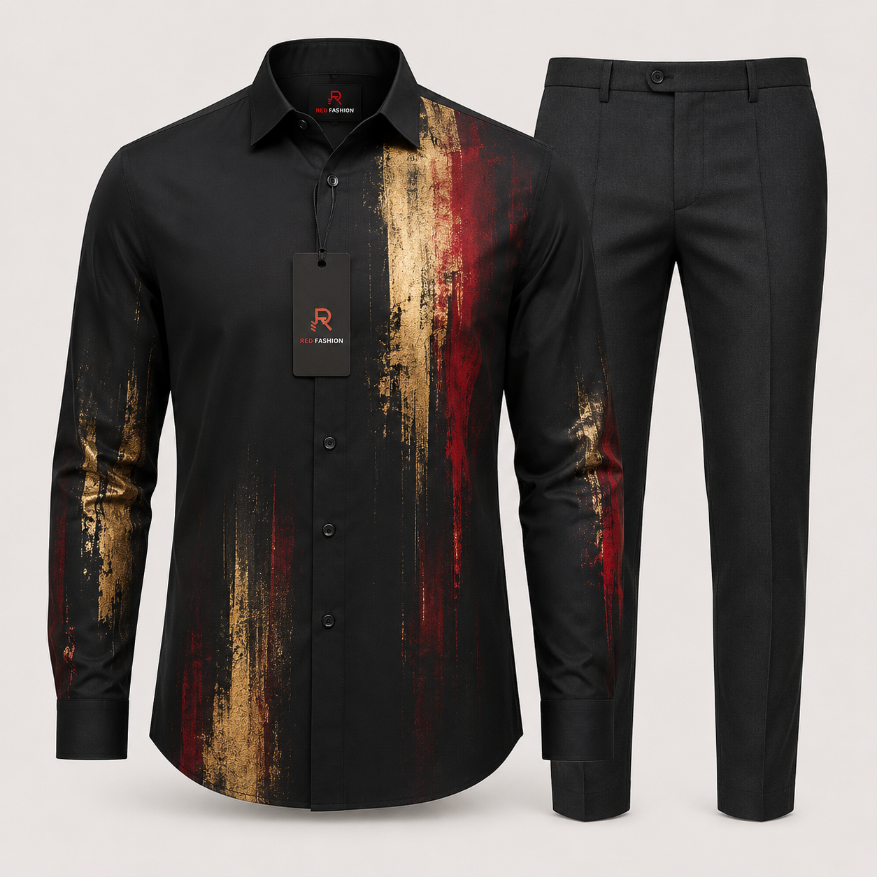 Red Fashion polished premium native outfit